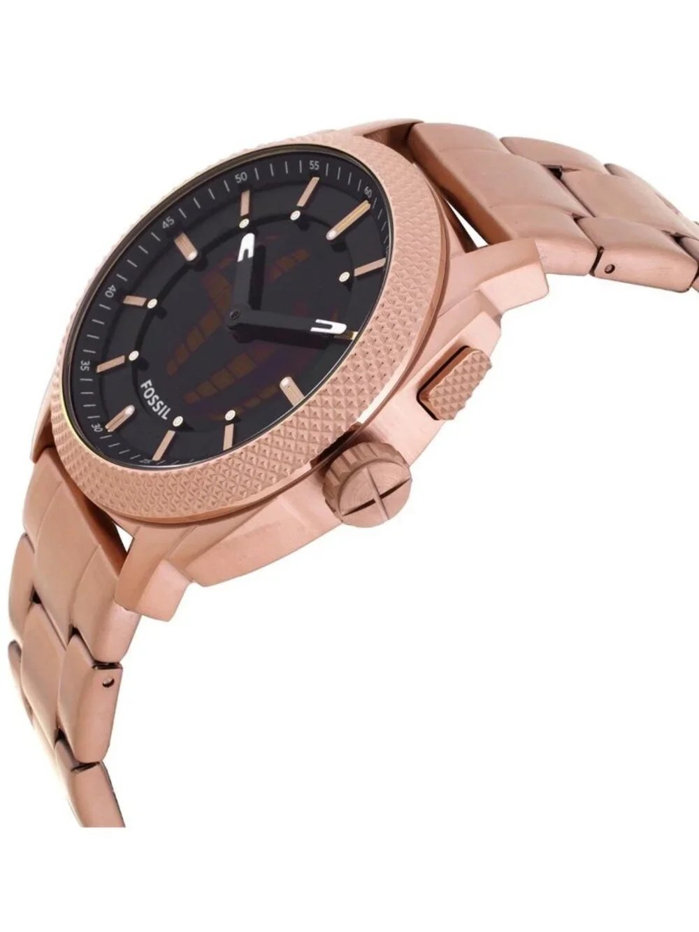 NWT Fossil Machine Big-Tic Quartz Analog-Digital Black Dial Men's Watch